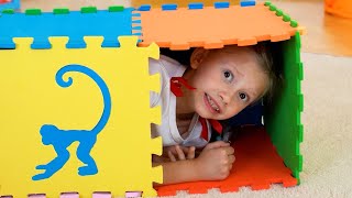 Alena build playhouse to hide frome Thief