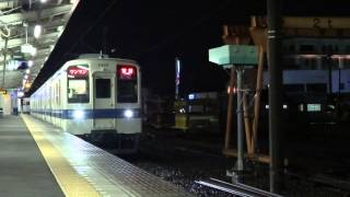 東武東上線8000系普通寄居行き発車/Tobu tojo line 8000 Series at Ogawamachi/2013.12.18