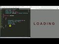 Loading Text Animation With Html And CSS