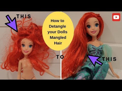 Can you use detangler on doll hair?