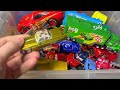 box full of cars diecast disney pixar cars lightning mcqueen asmr toy cars review 27