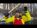 winter paddling in icecold waters palm bora drysuit