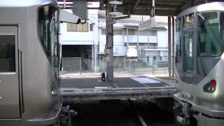 【JR西】日根野駅にて関空快速と紀州路快速の225系同士連結