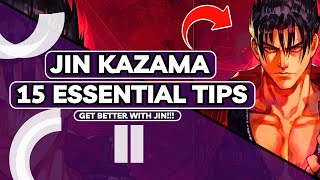 15 JIN KAZAMA TRICKS To IMMEDIATELY Get BETTER With Him In TEKKEN 8!