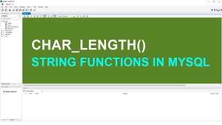CHAR_LENGTH FUNCTION IN SQL | SQL Tutorial For Beginners [ HINDI ] #20