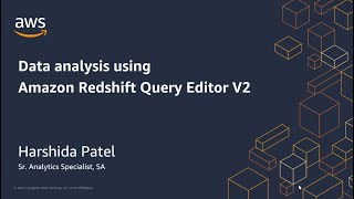 Data analysis using Amazon Redshift Query Editor V2 | Amazon Web Services