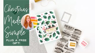 An Easy To Create Christmas Card Perfect For Mass Producing - Plus A Free Gift From Scrapbook