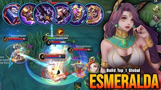 Deadly & Tanky!! Esmeralda with Demon Hunter Sword - Build Top 1 Global Esmeralda ~ MLBB