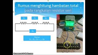 menghitung hambatan seri resistor dan membandingkannya dengan praktek