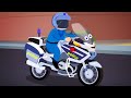 Police Bike Wash Kids Cartoon Video by Kids Channel Baby Cars TV