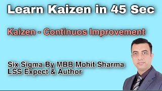 Learn Kaizen in 45 secs #shorts #youtubeshorts #shortsvideos