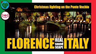 🔴 Ponte Vecchio Christmas Light Show · Florence 2024