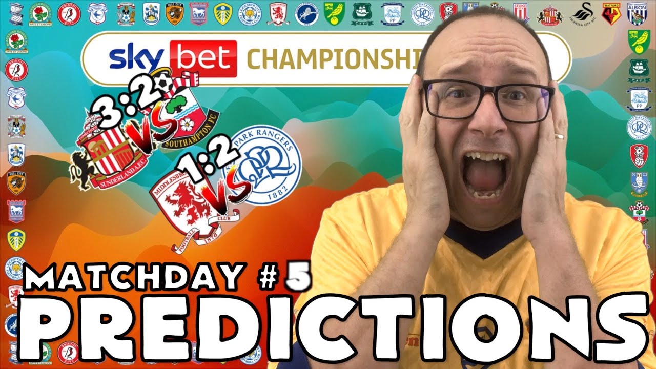 Championship Predictions Week 5 Youtube