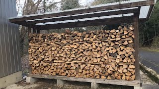 【薪ストーブユーザー必見】絶対に崩れない薪の積み方 How to stack firewood without collapsing