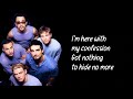 BACKSTREET BOYS- SHAPE OF MY HEART lyrics