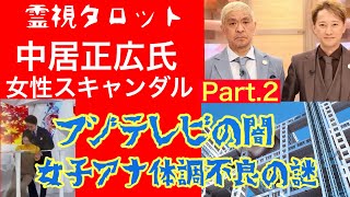 中居正広さん女性スキャンダルPart.2・フジテレビ闇と女子アナ体調不良の怪！？中居氏は復帰できるのか？