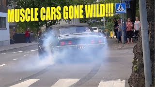 MUSCLE CARS Going Mad on City Streets!! - Lappeenranta Cruising 2019