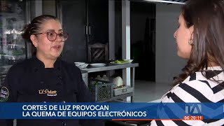 Ciudadanos denuncian daños en equipos eléctricos debido a los cortes de electric