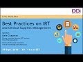 DDi Webinar | Best Practices on IRT and Clinical Supplies Management