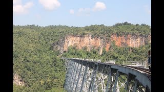 Crossing the Gohteik Viaduct (Both Ways) / ဂုတ်ထိပ်တံတား (Slideshow)