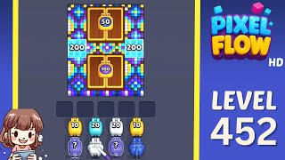 Pixel Flow Level 452 Solution Walkthrough