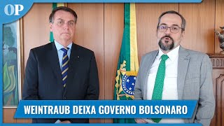 Abraham Weintraub anuncia saída do Ministério da Educação do governo Bolsonaro