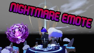 Flexing Nightmare Emote in Roblox Bedwars