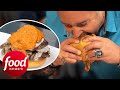 Guy Fieri Is Amazed At The Size Of This Funky Folk Burger! | Diners, Drive-Ins & Dives