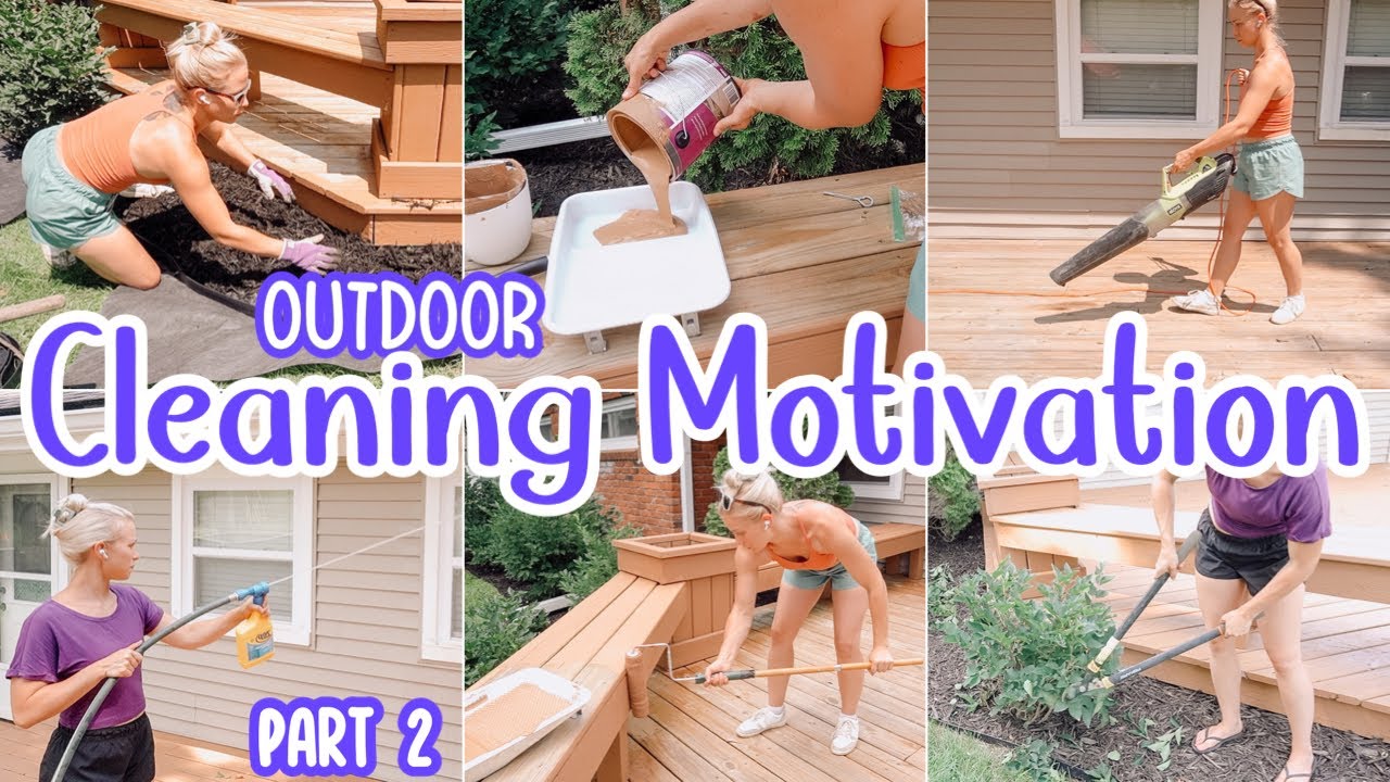 Outdoor Cleaning Motivation Clean With Me Becky Moss Youtube