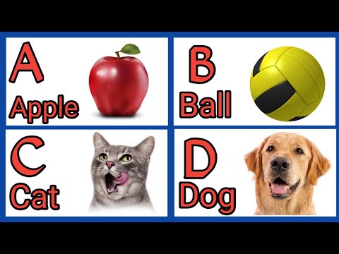 A For Apple B For Ball C For Cat D For Doll If I Learn My Abc | Abcd ...