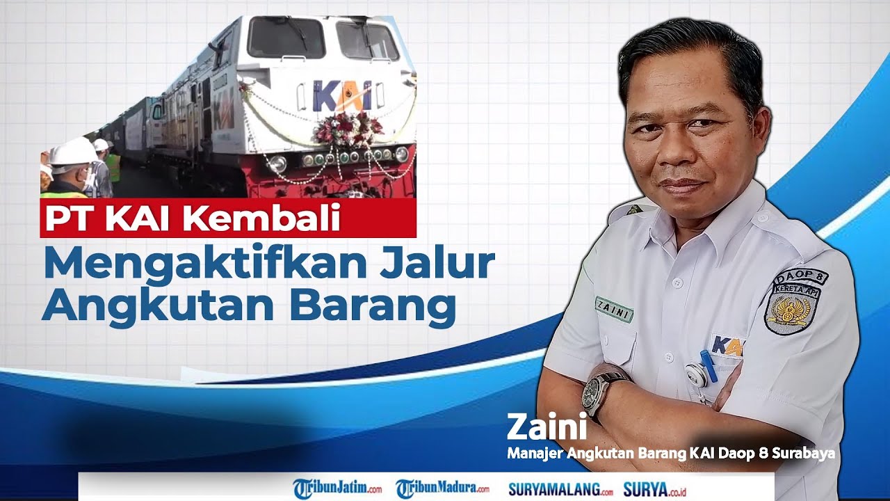 PT KAI Kembali Mengaktifkan Jalur Angkutan Barang - YouTube