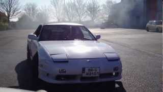 180sx spinning the wheel