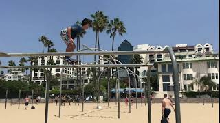 Santa Monica Ninja Beach: Jumping Bars