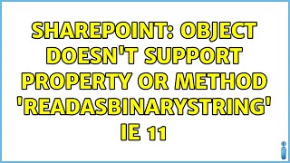 Sharepoint: Object doesn't support property or method 'readAsBinaryString' IE 11