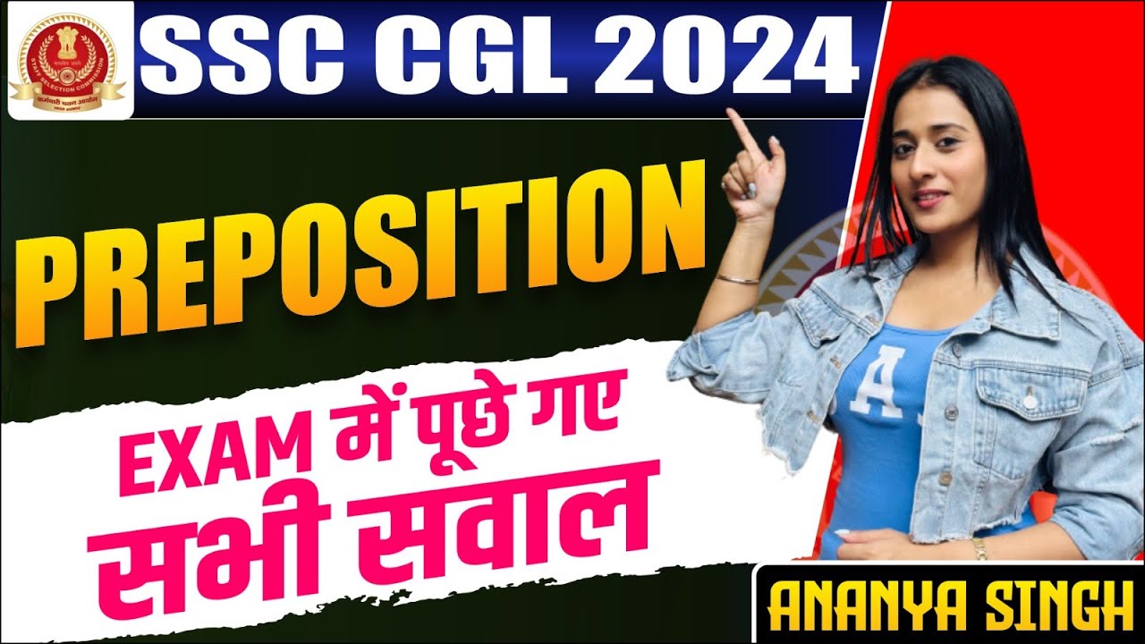 SSC CGL LIVE BATCH 2024 | Top 30 Important Prepositions Questions In ...