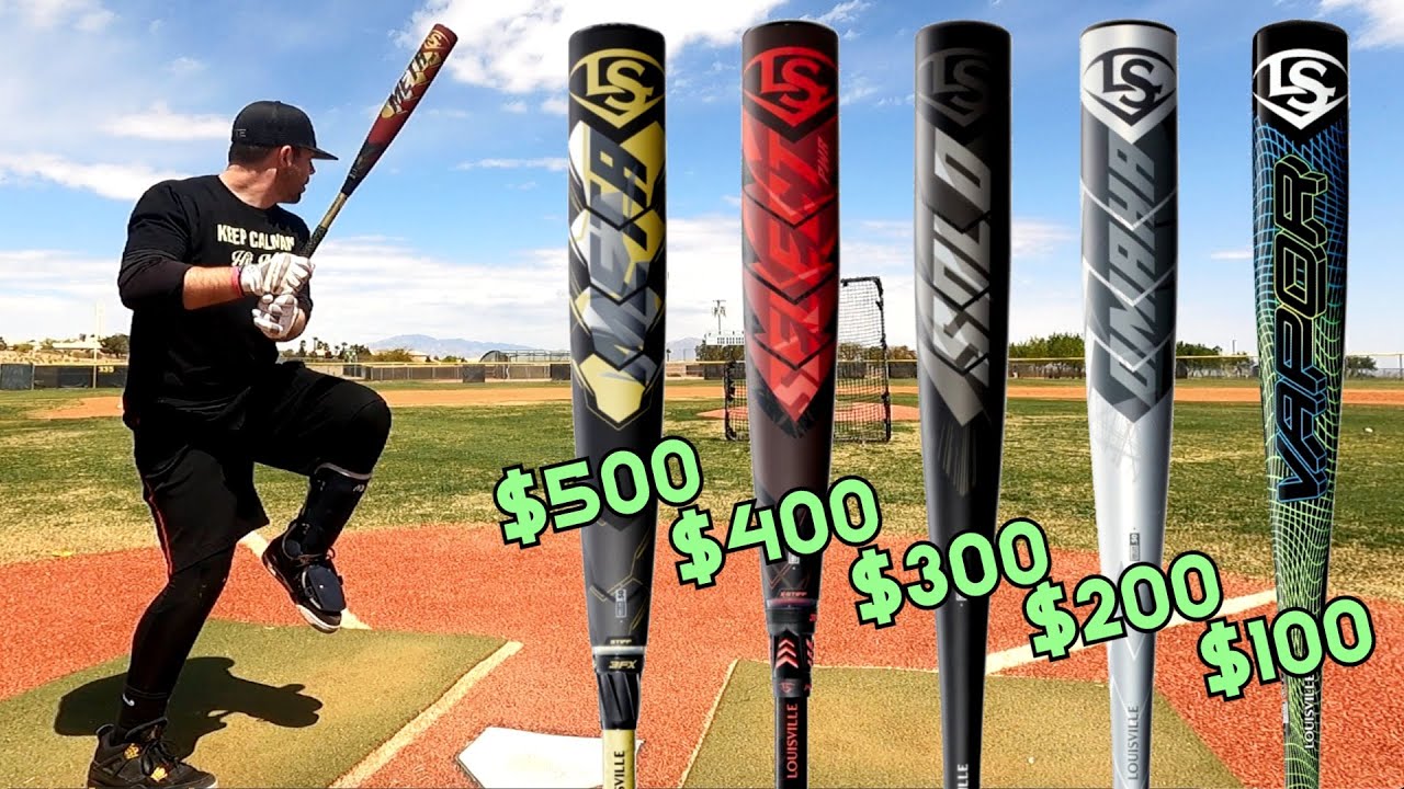 $100 BBCOR Baseball Bat vs. $500 BBCOR Baseball Bat
