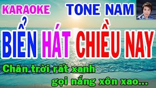 Karaoke  Biển Hát Chiều Nay Tone Nam  Nhạc Sống  gia huy beat