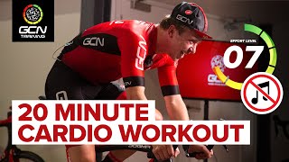 20 Min Cardio | Spin Bike Workout Without Music 🔇