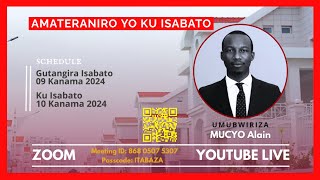 🔴 LIVE: AMATERANIRO YO KU ISABATO | Kuwa 10 Kanama 2024 @ITABAZAMinistries