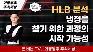 [오전시황]  HLB 분석 / 냉정을 찾기 위한 과정의 시작 가능성