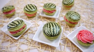 スイカマカロン 🍉 スイカマカロン