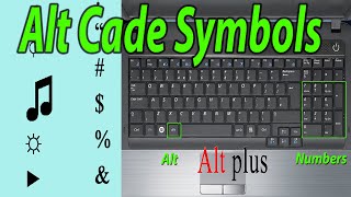 Alt Code Symbols on Your Laptop  Using Alt or Option | How to Get Symbols, Alt Code