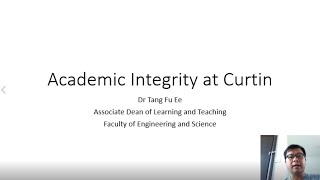 Academic Integrity At Curtin
