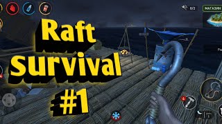 Raft survival #1 / проходим обучение / строим на плоту ZEEND ☣️