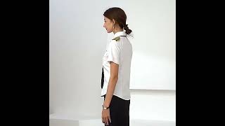 New women's security uniforms formal short sleeve shirt set guard uniform