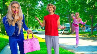 Undercover as Toppers Girlfriend to Search for Hidden Pond Monster Costume!! *Almost Caught*