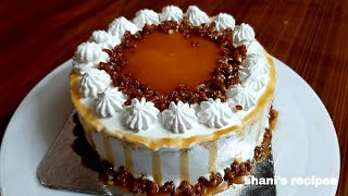 1/2 Kg Butter Scotch Cake Recipe In Malayalam/ Butter Scotch Sauce/Butter Scotch Praline /