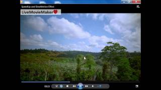 Windows Live Movie Maker Tutorial #2: Video Speed up and Slow Motion Effects