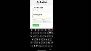 A To-Do App Project | Task - 1 | CodSoft Internship | @codsoft