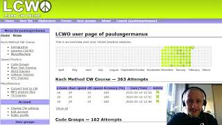 Koch 18/40, 10.02.2025, CW practice session